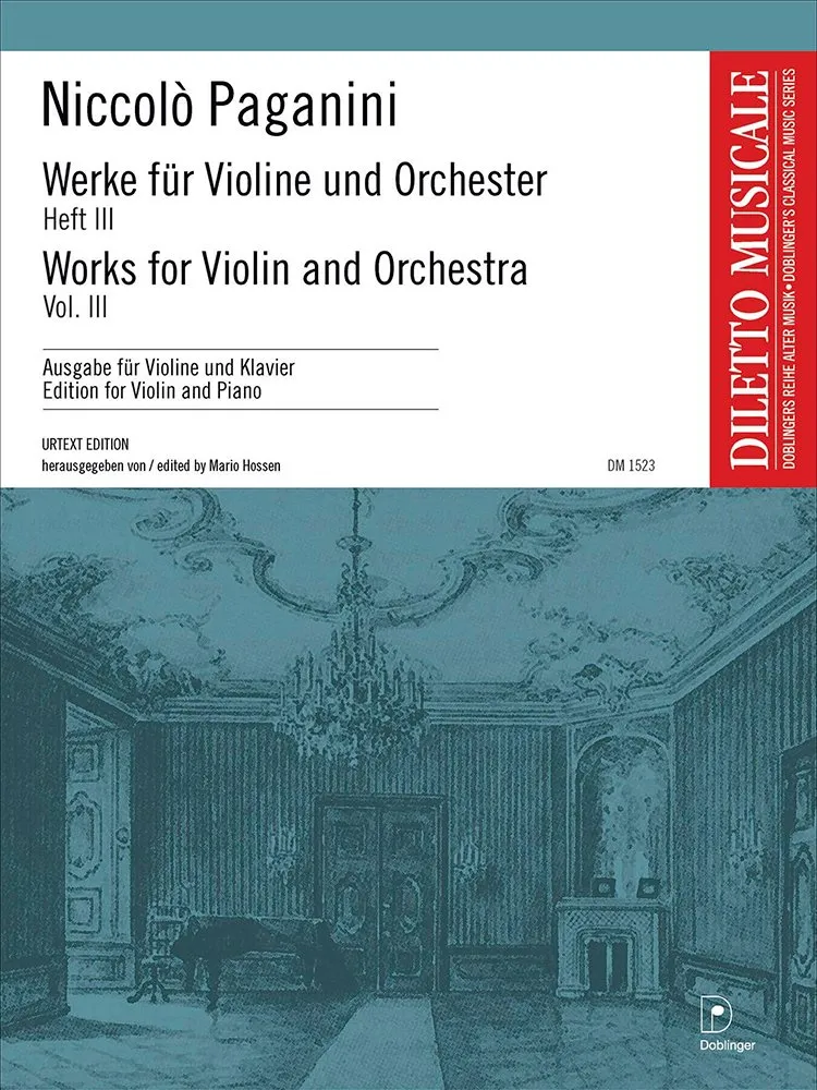 Niccolò PAGANINI — Werke für Violine und Orchester Vol. III